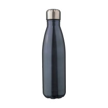 Gerecycled roestvrijstalen dubbelwandige fles 500 ml Clifford gun metal