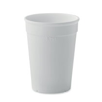 AWAICUP Gerecycled PP beker 300ml wit