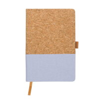 Kurk en katoenen notitieboekje Trevor lila