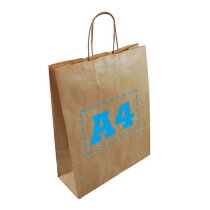 Papieren tas A4 Budget Bruin