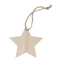 Houten kerstornament ster