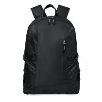 Polyester laptoprugtas zwart bedrukken