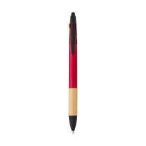 ABS 3-kleuren inkt balpen Malachi rood