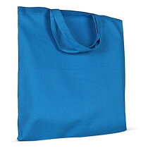 Schoudertas OEKO-TEX® gekleurd kort 140g/m² 38x42 cm