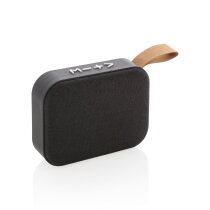Fabric trend draadloze speaker, zwart bedrukken