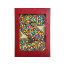 Luxe chocoladeletter met melk Discodip