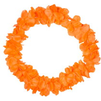Hawai krans neon oranje 9.5cm