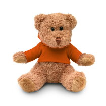 JOHN Teddybeer met sweatshirt oranje