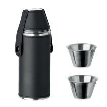 COCOON Heupfles met shot cups Zwart