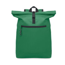 IREA 600D polyester rolltop rugzak Donker Marinegroen