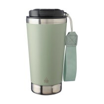 Gerecycled roestvrijstalen dubbelwandige drinkbeker 500 ml Kayla pastel groen