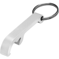 Metalen flesopener met sleutelhanger