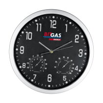 Wandklok met weermeter