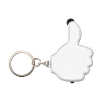 ABS 2-in-1 sleutelhanger Melvin wit