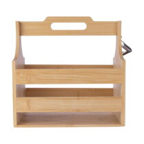 Bamboe flessenhouder Hans bruin