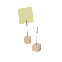 Houten cliphouder Malia bruin