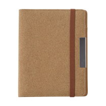 Kurken schrijfmap Loretta bruin