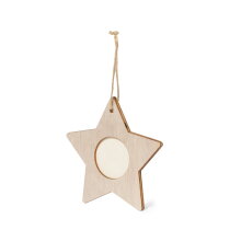 Kersthanger met fotolijstje - kerstster