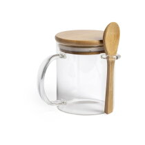 Theeglas met deksel 42 cl.