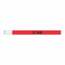 Festivalbandje Budget Slim rood