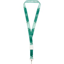 Bucks gerecycled PET lanyard met veiligheidssluiting