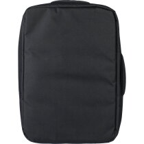 rPET polyester (300D) laptoptas Eulalia zwart