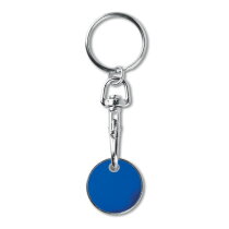 TOKENRING Winkelwagenmuntje royal blauw