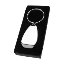 Metalen 2-in-1 sleutelhanger Alma zilver