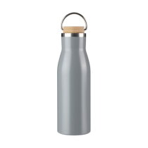 Gerecycled roestvrijstalen fles Aline grijs