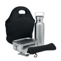 ILLY Lunchset in roestvrij staal zwart