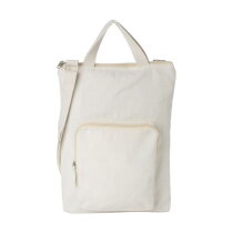 Katoenen (340 g/m2) laptoptas Iker khaki (écru)