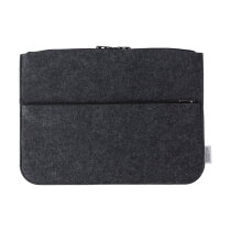 rPET vilten laptophoes Emilia donkergrijs