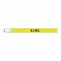 Festivalbandje Budget Slim neon-geel
