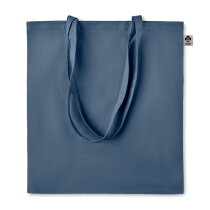 Boodschappentas van organisch katoen blauw