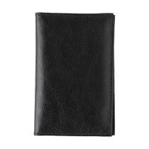 Leren creditcard portemonnee Lee zwart