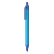 CARTOON COLOURED Balpen van papier/maïs PLA blauw