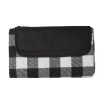 rPET opvouwbare polarfleece deken Vesper zwart