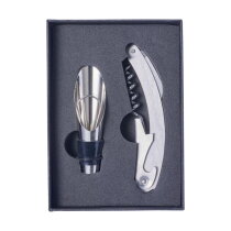 RVS wijn set Dale zwart