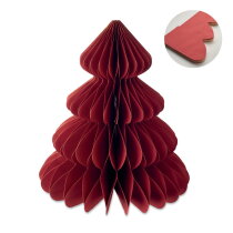 HARMOBIG Kerstboomdecoratie van papier Rood