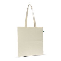 Fairtrade katoenen tas ecru lang 140g/m² 38x42cm