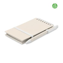 MITTO SET A6 Gerecycled karton notebook wit