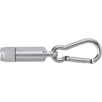 Aluminium mini-zaklamp met karabijnhaak Stacy