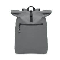 IREA 600D polyester rolltop rugzak Steengrijs