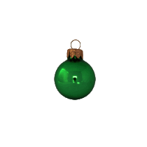 Kerstbal 80 mm groen