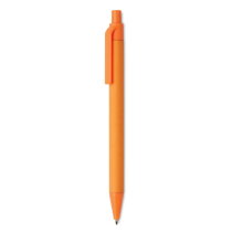 CARTOON COLOURED Balpen van papier/maïs PLA oranje