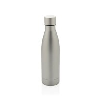 RCS gerecycled RVS unikleur vacuümfles grijs