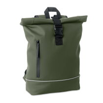 LAPTOSA Laptop 15" rolltop PU rugzak Donker Marinegroen