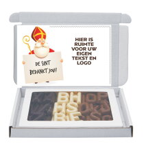 Verzenddoosje sintchocolade 250 gram