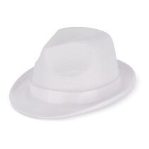 Polyester hoed met band