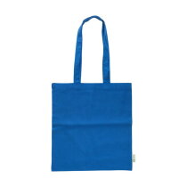 Gerecyclede katoenen boodschappentas (120 gsm) Cassiopeia blauw